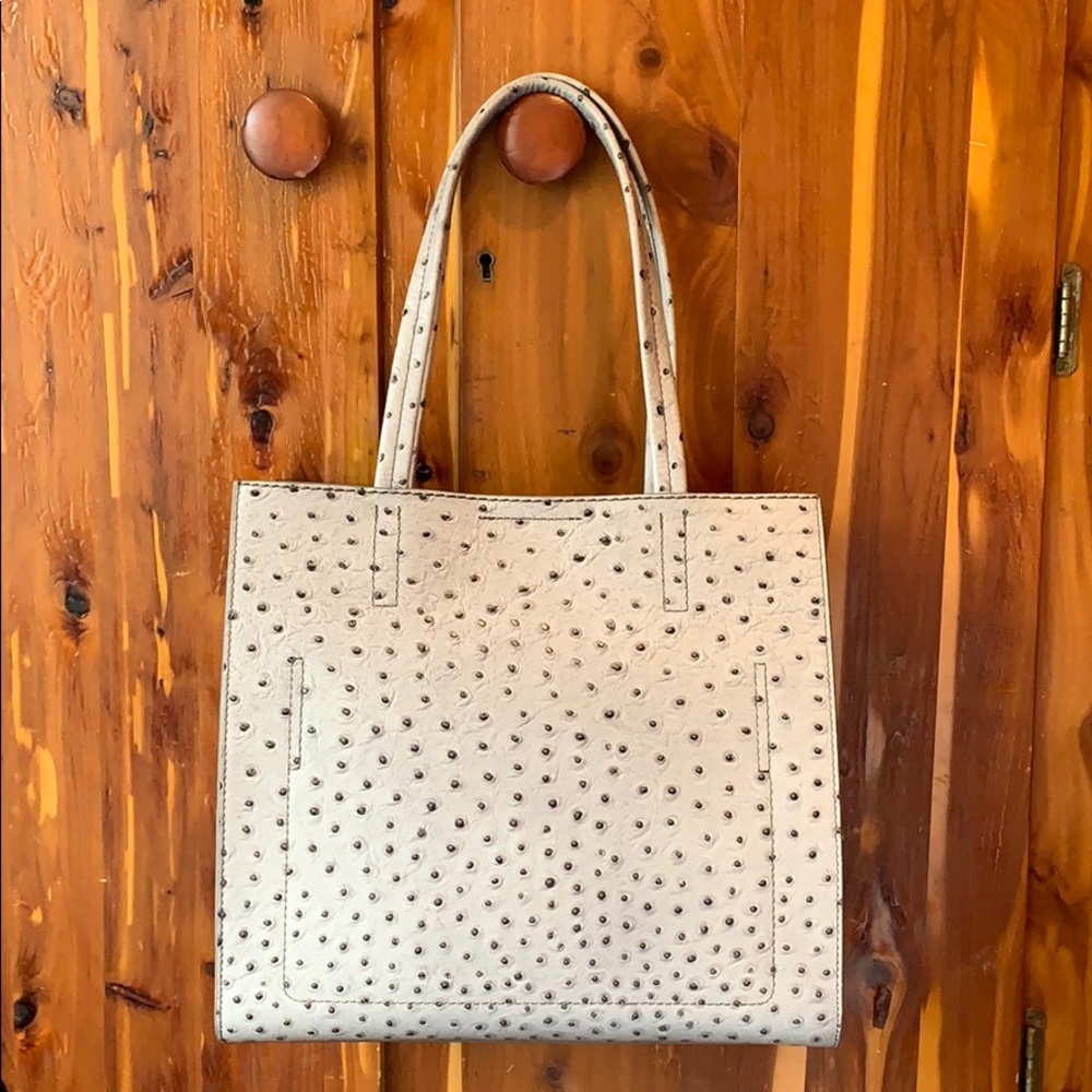 Banana Republic Grey Leather Bag